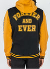 Rebel Minds Forever & Ever Fleece Varsity Jacket (Black)