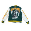 Copper Rivet Heavenly Varsity Jacket (Hunter Green)