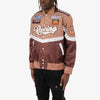 Copper Rivet Racing Nylon Patched Jacket (Brown)