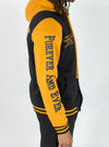 Rebel Minds Forever & Ever Fleece Varsity Jacket (Black)