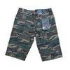 Noiz Ripped Denim Short (Wood Camo)