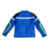 Copper Rivet Racing PU Leather Light Padding Jacket (Royal)