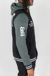 Rebel Minds Goat Fleece Varsity Jacket (Black)