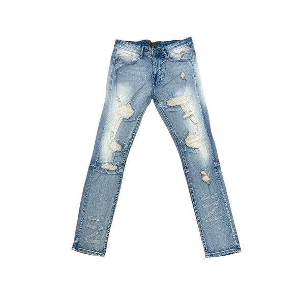 KDNK Ripped Denim Jean (Blue)