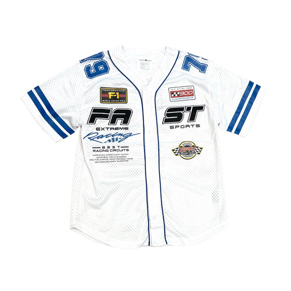 Copper Rivet Mesh Racing Jersey (White)