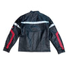 Copper Rivet Racing PU Leather Light Padding Jacket (Black)