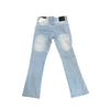 Spark Boy's Ripped Stacked Jean (Light Blue)