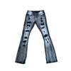 Copper Rivet Stacked Jean (Black)