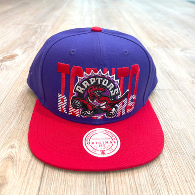 Mitchell & Ness NBA Cross Check Toronto Raptors Snapback Hat