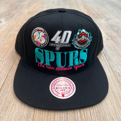 Mitchell & Ness NBA Reframe Retro San Antonio Spurs Snapback Hat