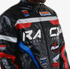 Copper Rivet Racing PU Leather Light Padding Jacket (Black)