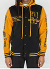 Rebel Minds Forever & Ever Fleece Varsity Jacket (Black)