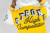 Rebel Minds Strong Fleece Varsity Jacket (Yellow)