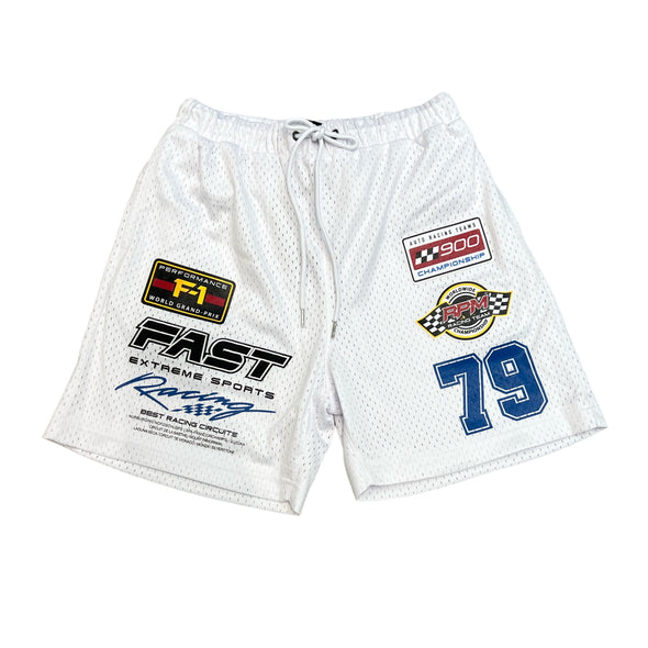 Copper Rivet Worldwide Mesh Racing Short (White)