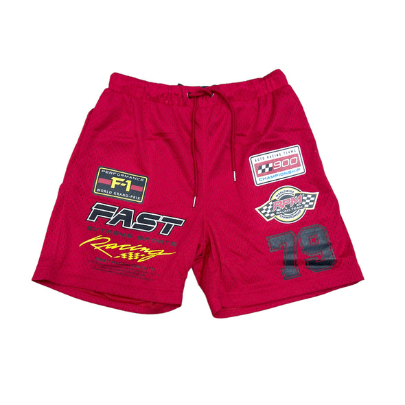 Copper Rivet Worldwide Mesh Racing Short (Red)