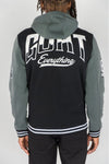 Rebel Minds Goat Fleece Varsity Jacket (Black)