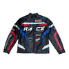 Copper Rivet Racing PU Leather Light Padding Jacket (Black)