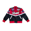 Copper Rivet Racing Nylon Patched Jacket (Red)