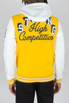 Rebel Minds Strong Fleece Varsity Jacket (Yellow)