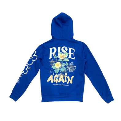 Highly Undrtd Rise Again Puff Print Hoodie (Royal)