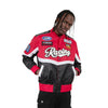 Copper Rivet Racing Nylon Patched Jacket (Red)