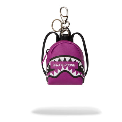 Sprayground Smash Logo Viola Backpack Keychain