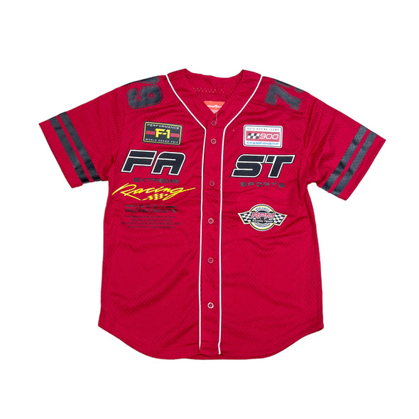 Copper Rivet Mesh Racing Jersey (Red)