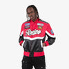 Copper Rivet Racing Nylon Patched Jacket (Red)