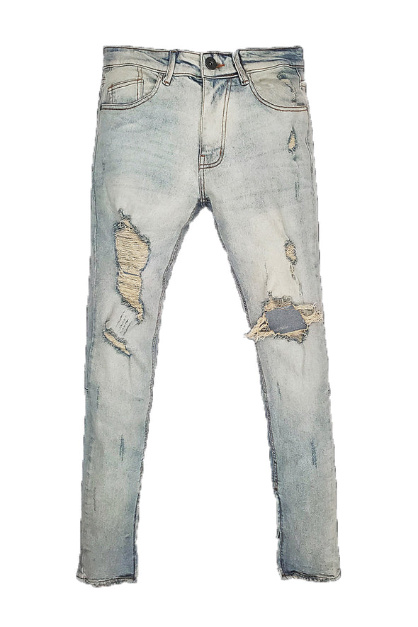 KDNK Anker Zipper Denim Jean (Blue)