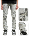 KDNK Bleached Skinny Denim Jean (Grey)