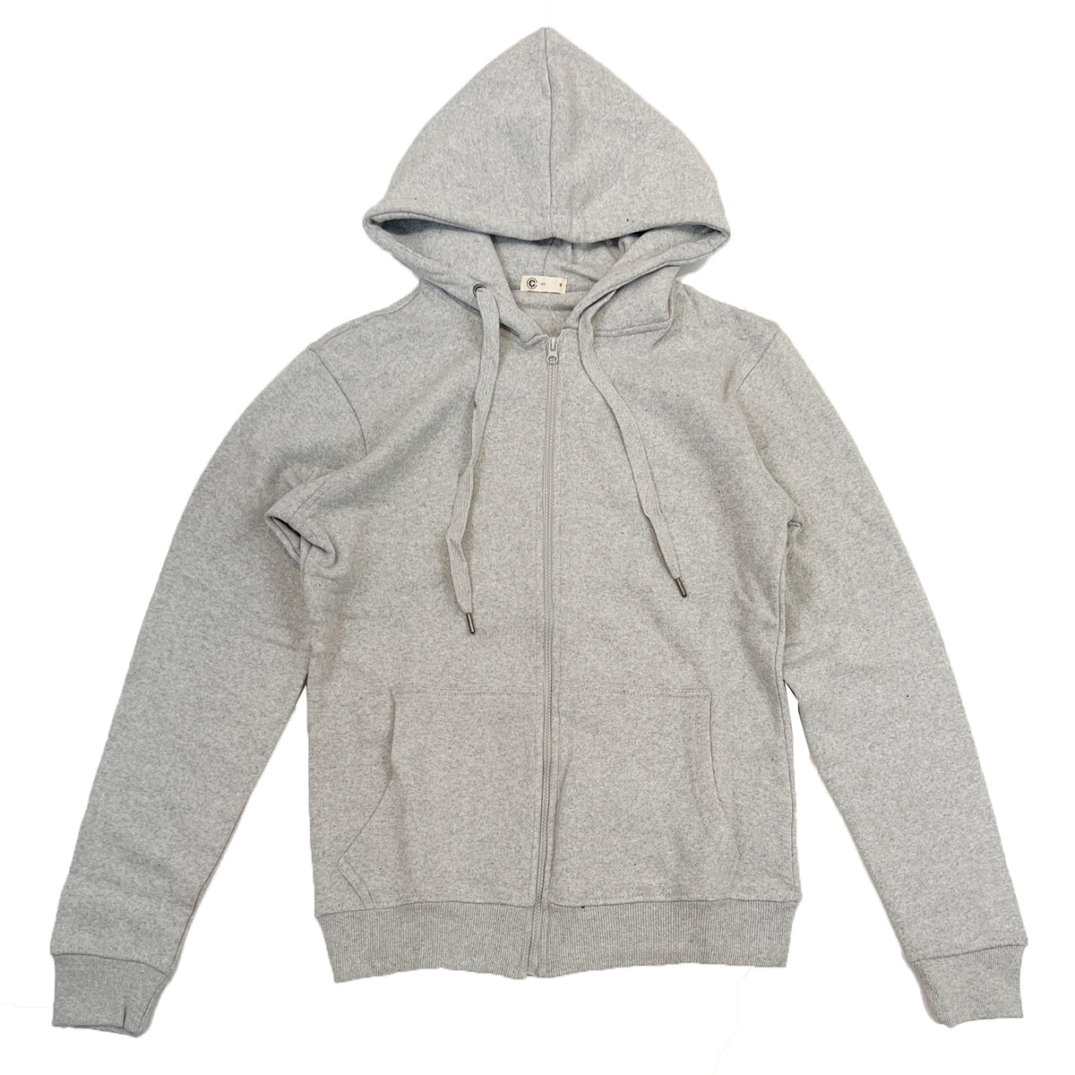 Octagon Fleece Zip-up Hoodie (Grey)