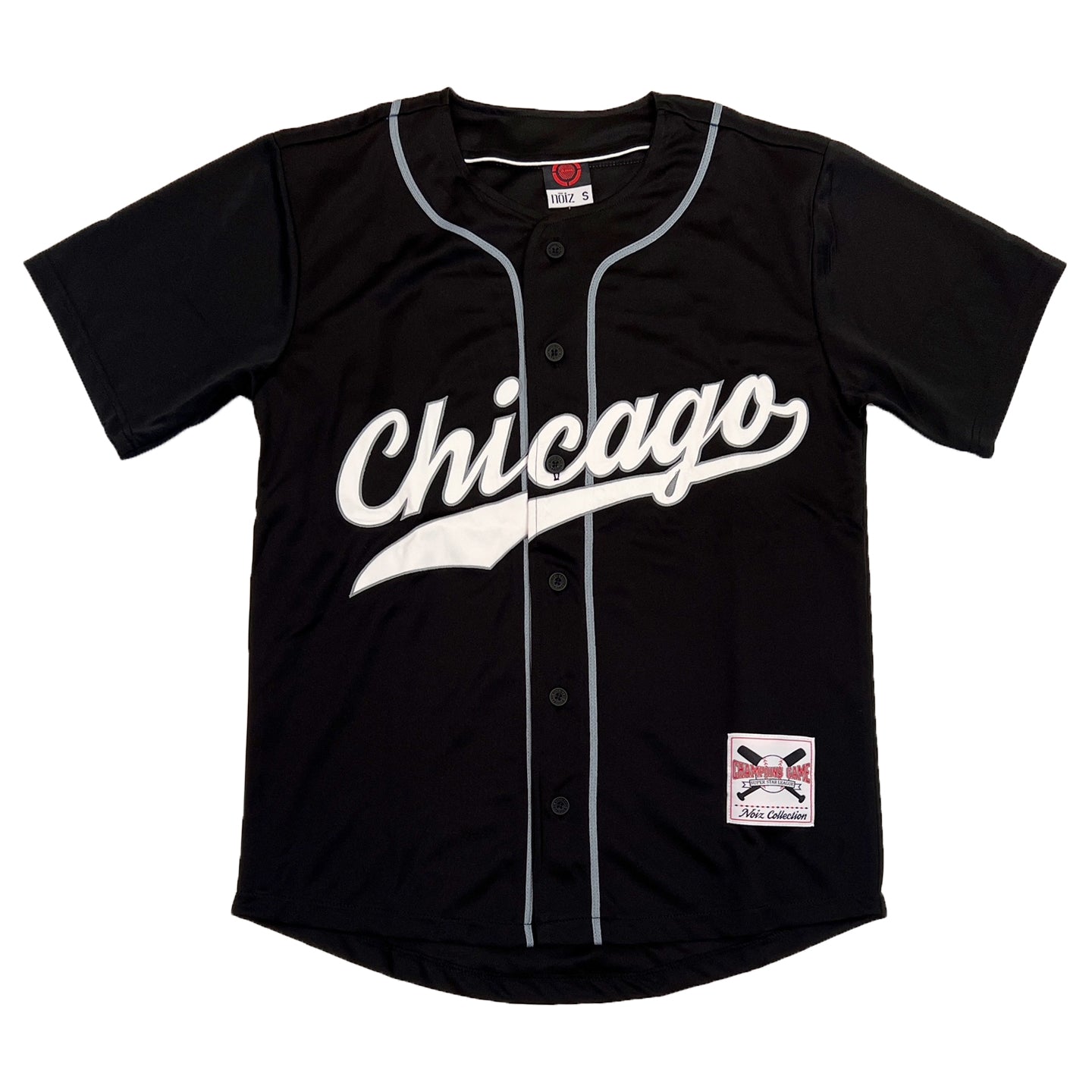 Noiz Detroit Baseball Jersey (Grey/Orange) S