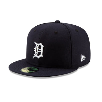 New Era Detroit Tigers 59FIFTY Home Authentic Collection Fitted Hat, Navy, Size: 7 1/8