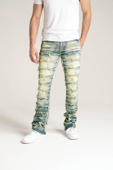 Spark Premium Stretch Stacked Jean (Rustic Blue)